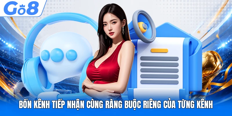 Bốn kênh tiếp nhận cùng ràng buộc riêng của từng kênh
