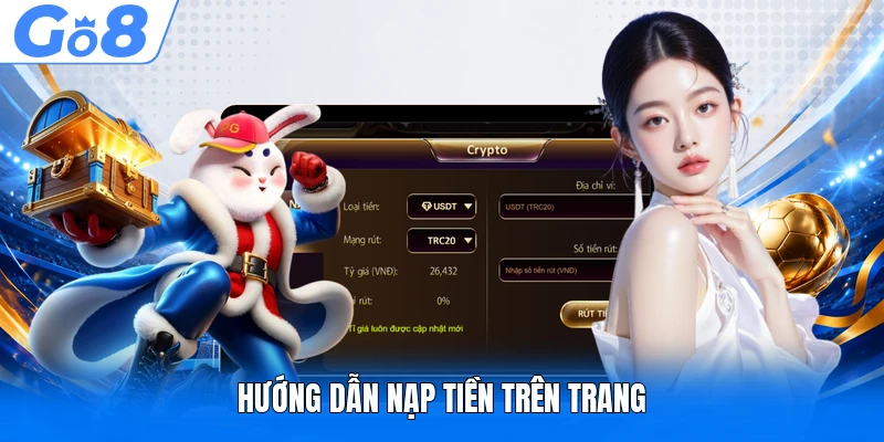 Hướng dẫn nạp tiền trên trang