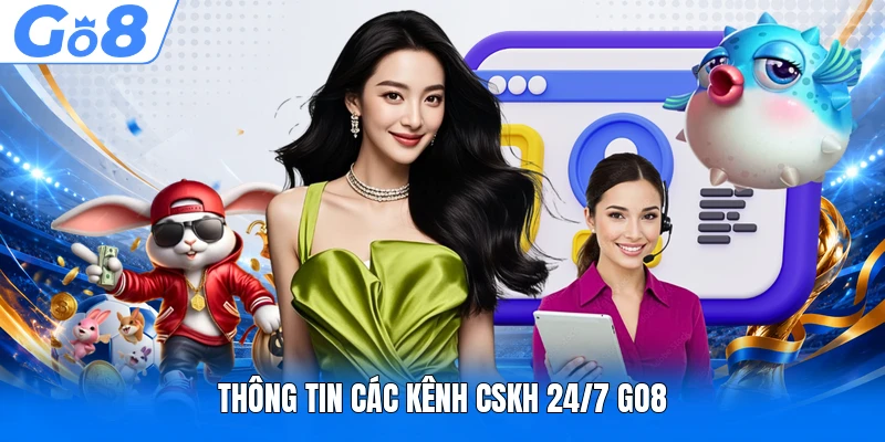 Thông tin các kênh CSKH 24/7 GO8
